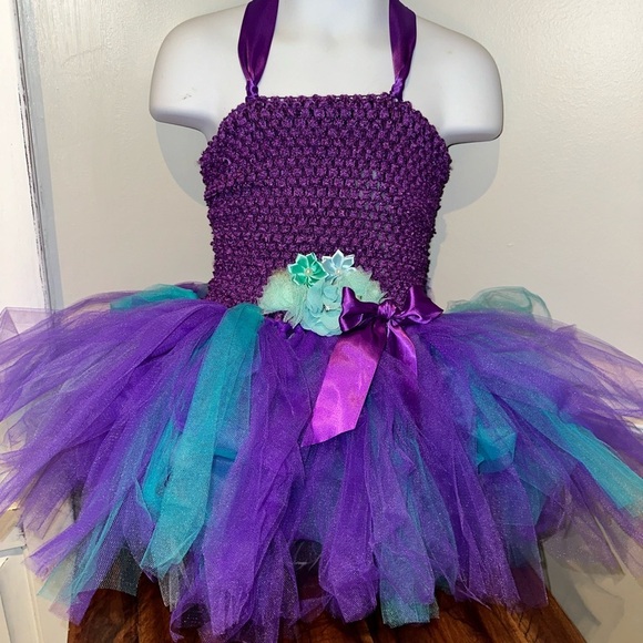 boutique Homemade Other - Vibrant Purple and Teal Kids Dance Costume